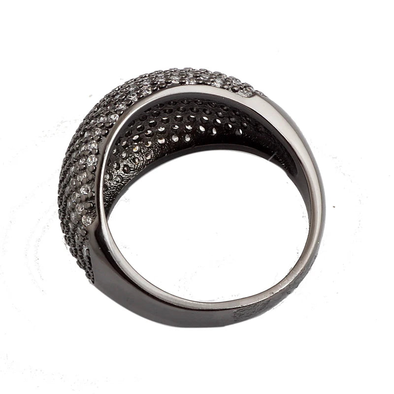 Women's CZ Zircon Wedding Rings - Classic Gold-Color Design