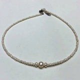Freshwater Pearl Necklace Set 2mm & 8-9mm 16INCH