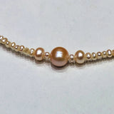 Freshwater Pearl Necklace Set 2mm & 8-9mm 16INCH