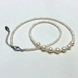 Freshwater Pearl Necklace 2mm and 8-9mm 18INCH