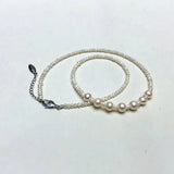 Freshwater Pearl Necklace 2mm and 8-9mm 18INCH