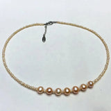Freshwater Pearl Necklace 2mm and 8-9mm 18INCH