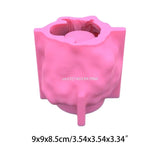 3D Girl Head Flowerpot UV Epoxy Mold Succulents Vase Planter