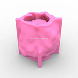 3D Girl Head Flowerpot UV Epoxy Mold Succulents Vase Planter