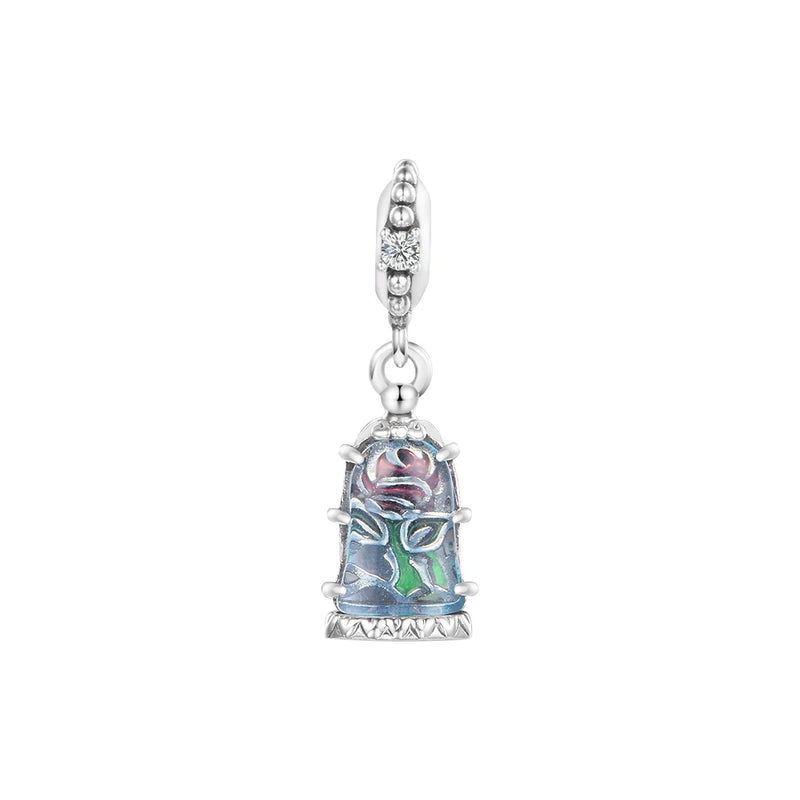 Enchanted Rose Halloween Jewelry Beads Chains DIY Charms in 925 Sterling Silver