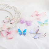 Colorful Chiffon Butterfly Patch Sticker for Hair Accessories