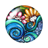 Mixed Round Glass Cabochons for Jewelry Making Findings
