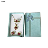 Paper Ring Jewelry Storage Box Set Earring Pendant Organizer Display