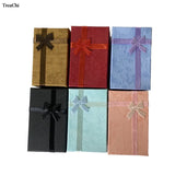 Paper Ring Jewelry Storage Box Set Earring Pendant Organizer Display