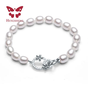 AAA Freshwater Pearl Bracelet, Pink Purple Mix Fine Jewelry