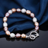AAA Freshwater Pearl Bracelet, Pink Purple Mix Fine Jewelry