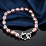 AAA Freshwater Pearl Bracelet, Pink Purple Mix Fine Jewelry