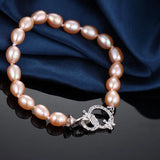 AAA Freshwater Pearl Bracelet, Pink Purple Mix Fine Jewelry