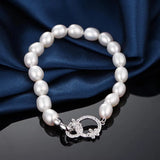 AAA Freshwater Pearl Bracelet, Pink Purple Mix Fine Jewelry