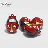 Lovely Doll Girl Cartoon Jingle Bells Charm Pendant Bracelet Necklace