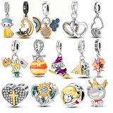 925 Silver Bee SunFlower Heart Charm Bead for Bracelet