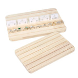 Beech Wood Earrings Display Stand Necklace Earrings Ring Storage