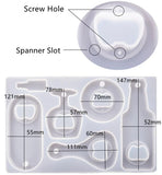Beer Spanner Silicone Molds DIY Crystal Epoxy Mold