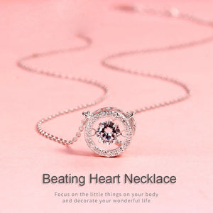 Beating Zircon 925 Silver Pendant Necklace for Women