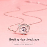 Beating Zircon 925 Silver Pendant Necklace for Women