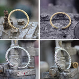 Knitting Titanium Steel Wire Bangle Cable Bracelet Men Women Pulseira Jewelry