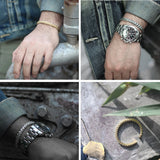 Knitting Titanium Steel Wire Bangle Cable Bracelet Men Women Pulseira Jewelry
