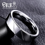 Beier 6mm Tungsten Ring Polished Men's Wedding Ring W013