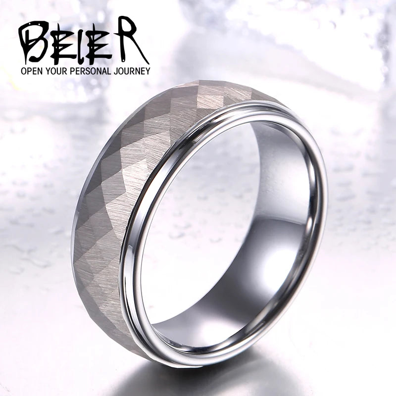 Beier Tungsten 8mm Wedding Ring W042