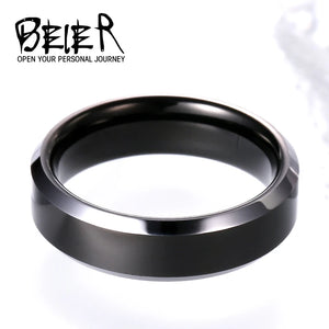 Beier Tungsten Wedding Ring 6-8mm Polished Jewelry
