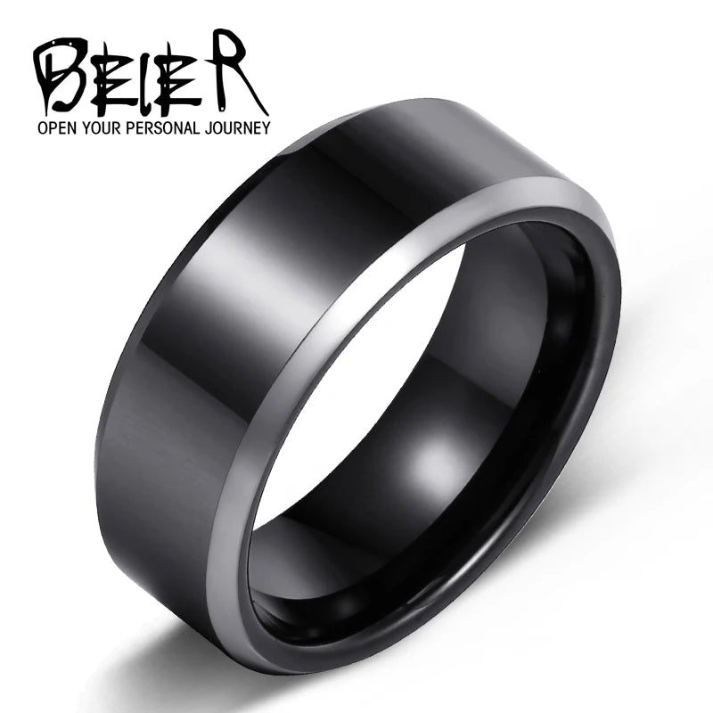 Beier Tungsten Wedding Ring 6-8mm Polished Jewelry