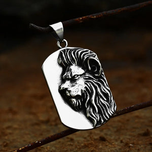 316L Stainless Steel Eagle Chasing Lion Snake Pendant