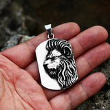 316L Stainless Steel Eagle Chasing Lion Snake Pendant