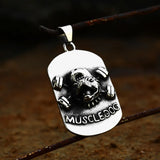 316L Stainless Steel Eagle Chasing Lion Snake Pendant