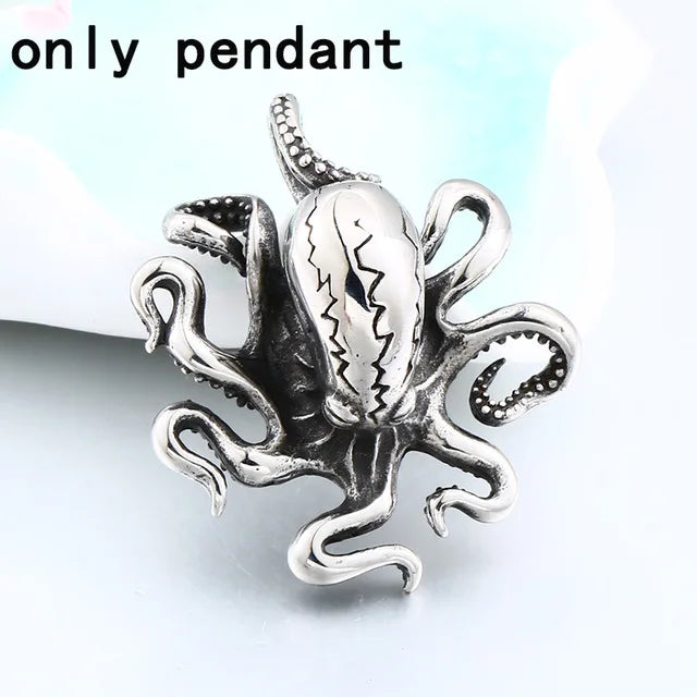 Beier Stainless Steel Octopus Crab Pendant Punk