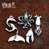 Beier Stainless Steel Octopus Crab Pendant Punk