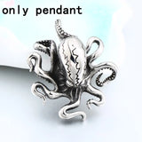 Beier Stainless Steel Octopus Crab Pendant Punk
