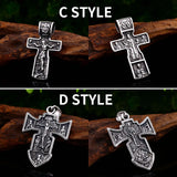 Beier Stainless Steel Jesus Cross Pendant Necklace