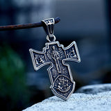 Beier Stainless Steel Jesus Cross Pendant Necklace