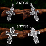 Beier Stainless Steel Jesus Cross Pendant Necklace