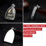 316L Stainless Steel Rulai Guanyin Pendant Necklace Jewelry