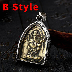316L Stainless Steel Rulai Guanyin Pendant Necklace Jewelry