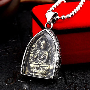 316L Stainless Steel Rulai Guanyin Pendant Necklace Jewelry