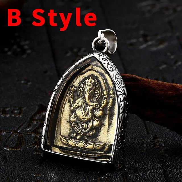 316L Stainless Steel Rulai Guanyin Pendant Necklace Jewelry
