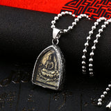 316L Stainless Steel Rulai Guanyin Pendant Necklace Jewelry