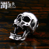 316L Stainless Steel Goat Skull Necklace