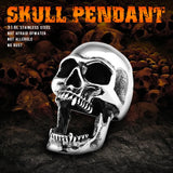 316L Stainless Steel Goat Skull Necklace