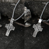 Beier Crucifix Catholic Stainless Steel Pendant Necklace