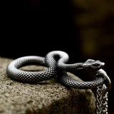 Beier Snake Stainless Steel Pendant Necklace