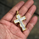 Beier Stainless Steel Jesus Cross Orthodox Pendant Necklace
