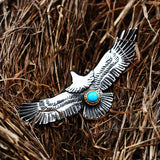 Beier Eagle Feather Pendant Vintage Men Necklace